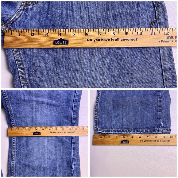 Y2K Levi's SilverTab Jeans 34x34 (35x33) Mens Loose Medium Wash Whiskering Skate - Picture 5 of 8